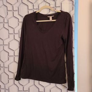 Banana Republic purple long sleeved t-shirt